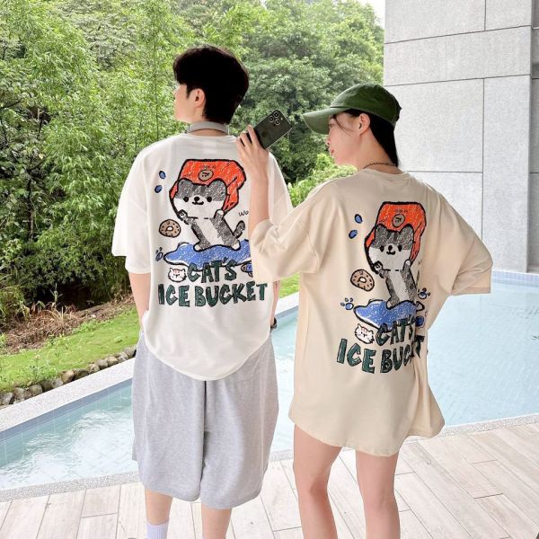 【現貨】CATS ICE BUCKET插畫冰桶貓咪Tee 