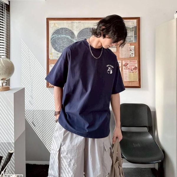 【現貨】.狗狗字母印花短Tee 