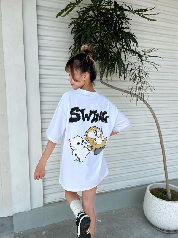 【SORONA®現貨】SWING柴犬鞦韆涼感Tee 