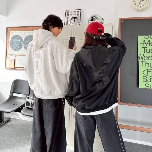 AUROCEAN 5領釦刷毛帽Tee 