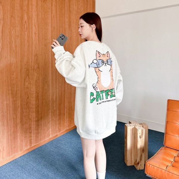 catfish塗鴉感刷毛大學Tee 