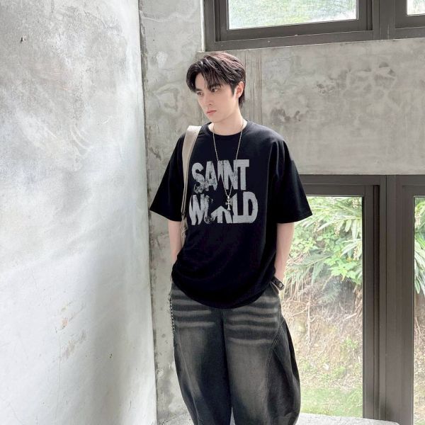 SAINT WORLD星星消散印花Tee 