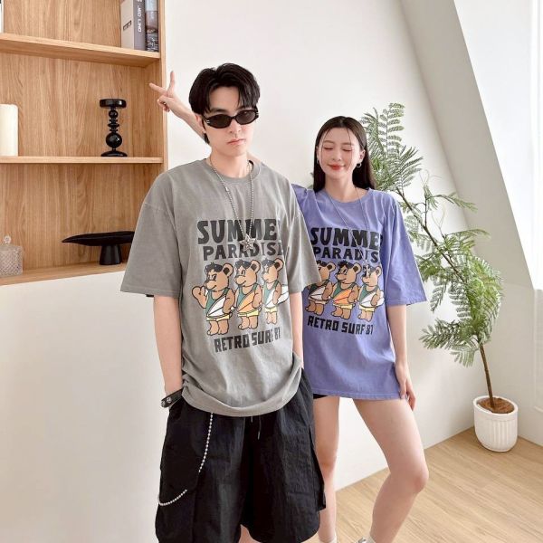 【現貨】SUMMER PARADISE 三隻衝浪板熊Tee 
