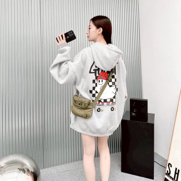 【現貨】GHOST REAL棋盤格滑板幽靈刷毛帽Tee 