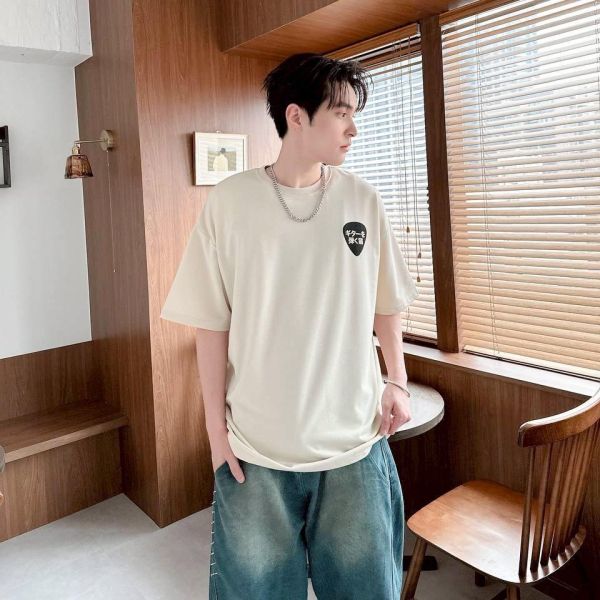 【現貨】像素吉他貓印花短Tee 