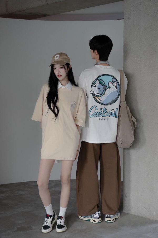 【現貨】CAT BOWL貓咪水缸印花短Tee 