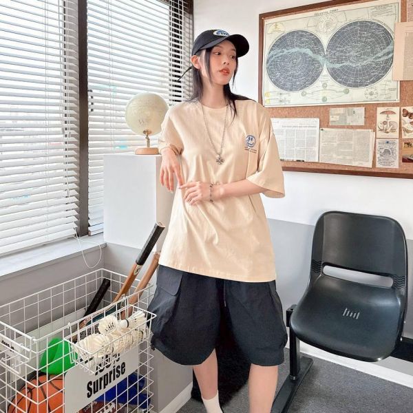 【現貨】】HAPPINESS潑漆笑臉印花短Tee 