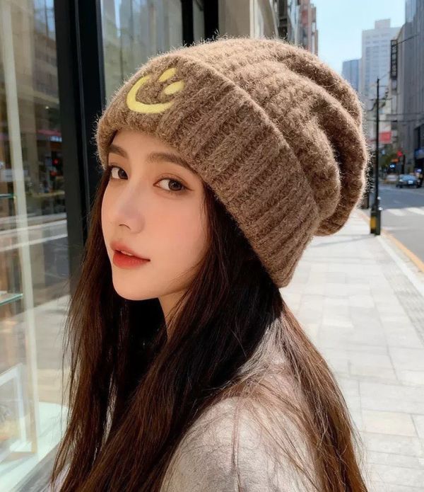 【冬季必備!!修臉型神器】笑臉毛帽 