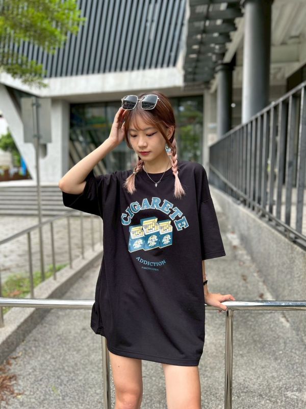 香菸盒印花Tee 