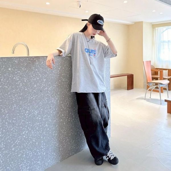 【現貨】aurocean斑駁字印花短Tee 