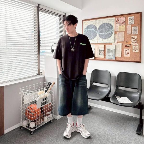 【現貨】Why not 和平標炸彈印花短Tee 