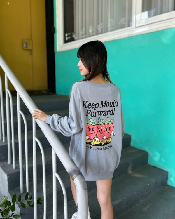 【現貨】美式草莓卡通大學Tee 