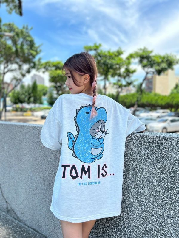 【現貨】TOM&JERRY手繪感印花Tee 