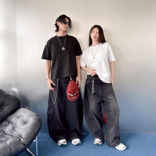 哥德字剛印麂皮短Tee 