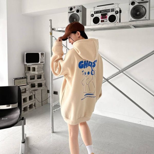 【現貨】GHOST音樂幽靈刷毛帽Tee 