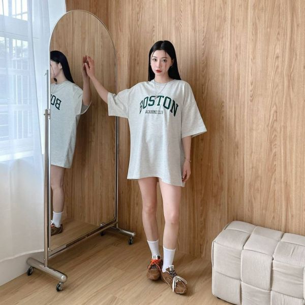 【現貨】BOSTON刺繡短Tee 