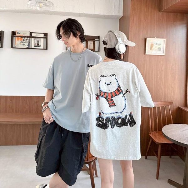 【現貨】SNOW熊熊雪人塗鴉感印花短Tee 