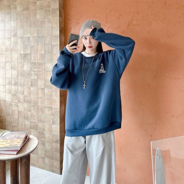 電池先生印花刷毛大學Tee 