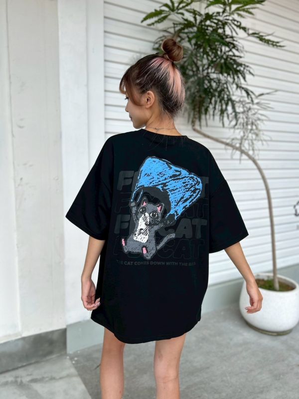 【現貨】FLYCAT袋子貓塗鴉Tee 