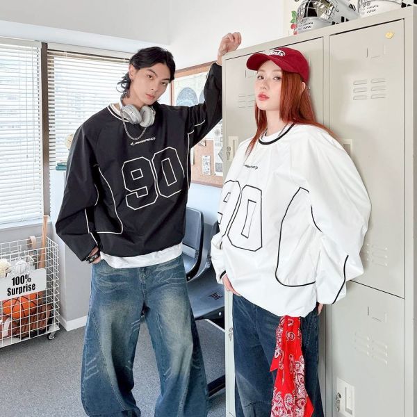 【現貨】ABORFENO 90撞色拼接束口風衣 