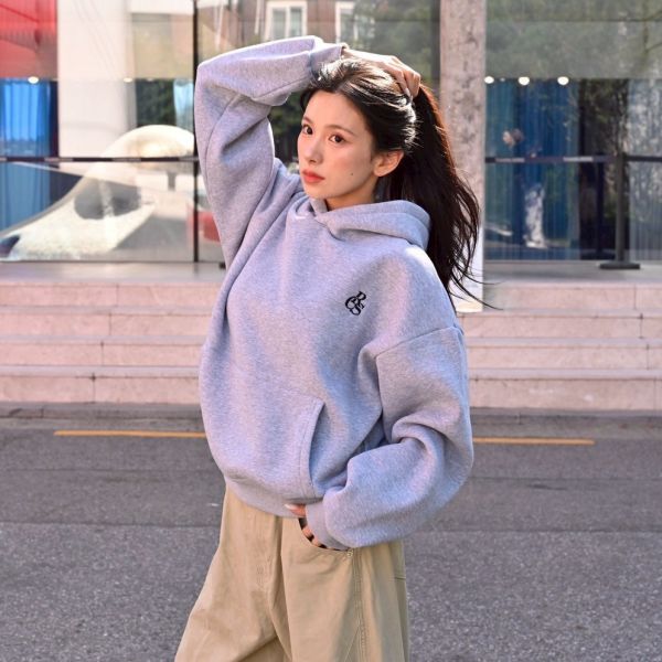 CRS圓環刺繡寬短刷毛帽Tee 