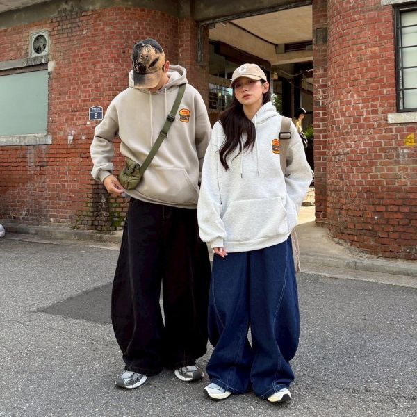 CROSS BUGER印花刷毛帽Tee 