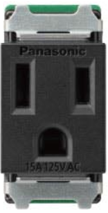 【國際】埋入式附接地單插座-霧色 