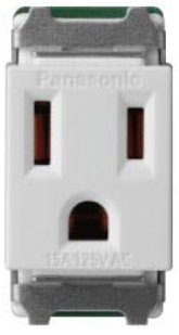 【國際】埋入式附接地單插座-霧色 