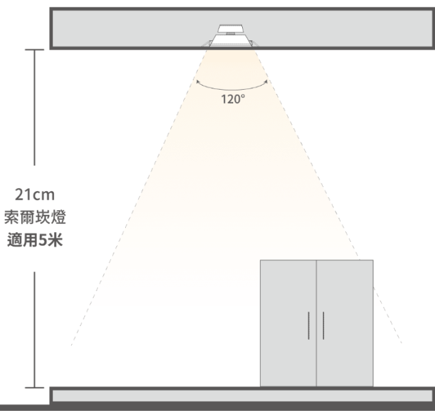 【舞光】21公分索爾崁燈 