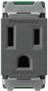 【國際】埋入式附接地單插座-霧色 