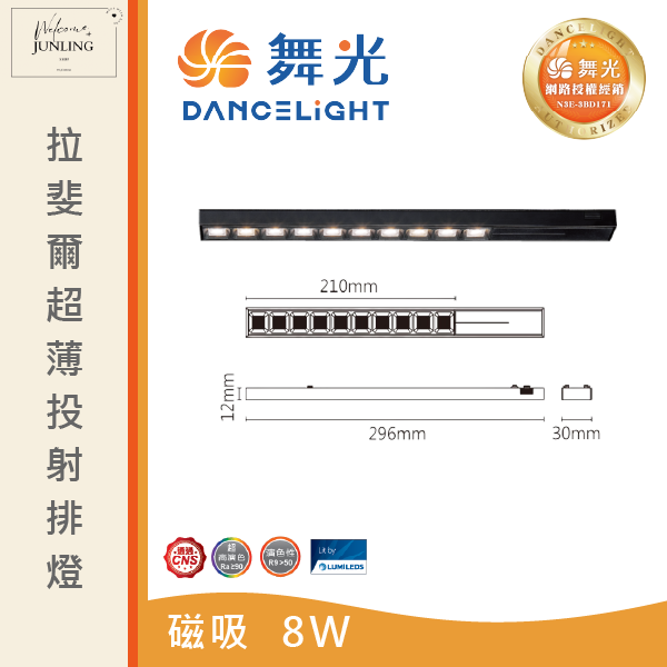 【舞光】拉斐爾超薄磁吸投射排燈 