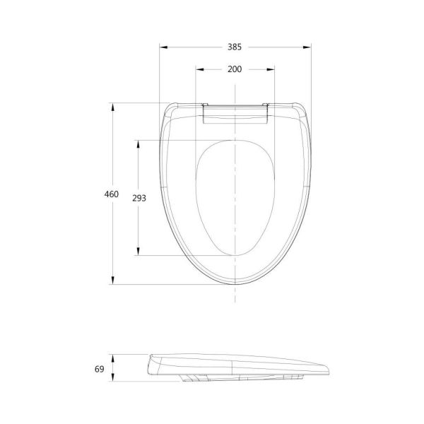 【凱撒CAESAR】  抗菌緩降馬桶蓋M232 