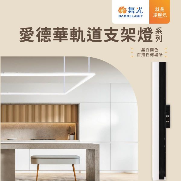 【舞光】愛德華軌道支架燈-貴族黑 