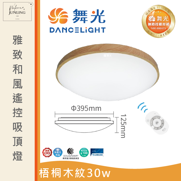 【舞光】雅緻和風遙控吸頂燈 