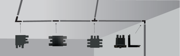 【舞光】拉斐爾超薄磁吸軌道接頭 