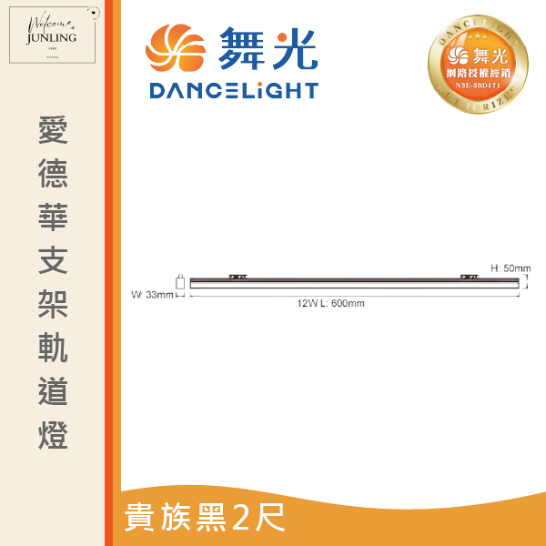 【舞光】愛德華軌道支架燈-貴族黑 