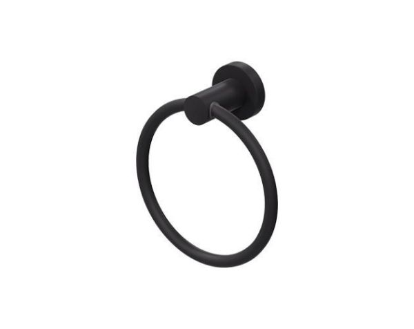 【凱撒】浴巾環-黑 