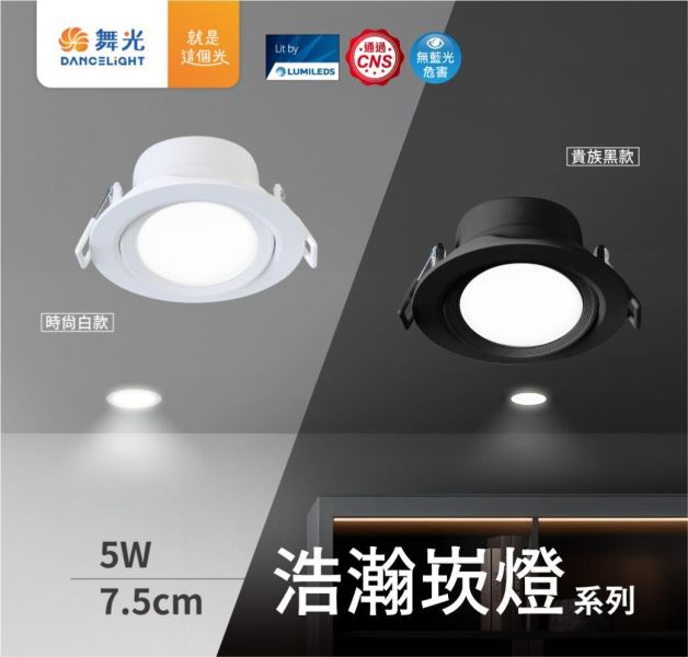 【舞光】7公分廣角浩瀚崁燈 