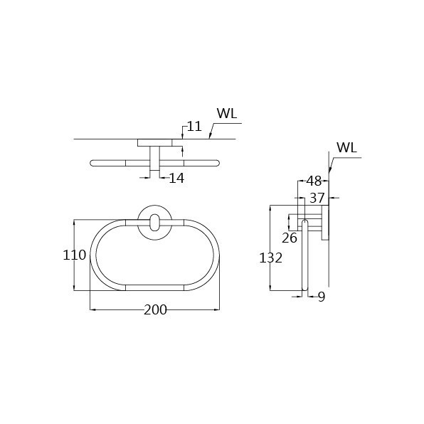 【凱撒】浴巾環 