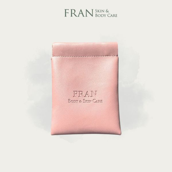 FRAN法蘭植萃 - 黃銅經絡心型刮痧板 + 品牌皮革刮痧板袋子 黃銅刮痧板,經絡刮痧板,心型刮痧板