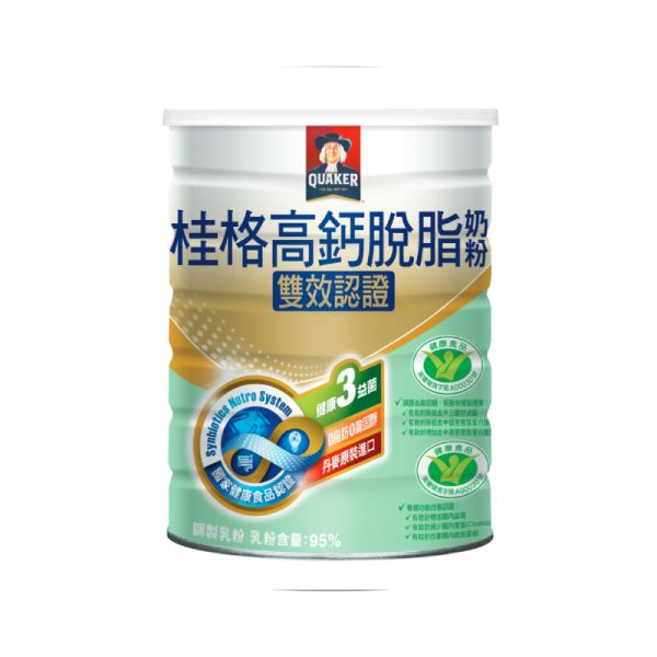 桂格 雙認證高鈣脫脂奶粉 750g 