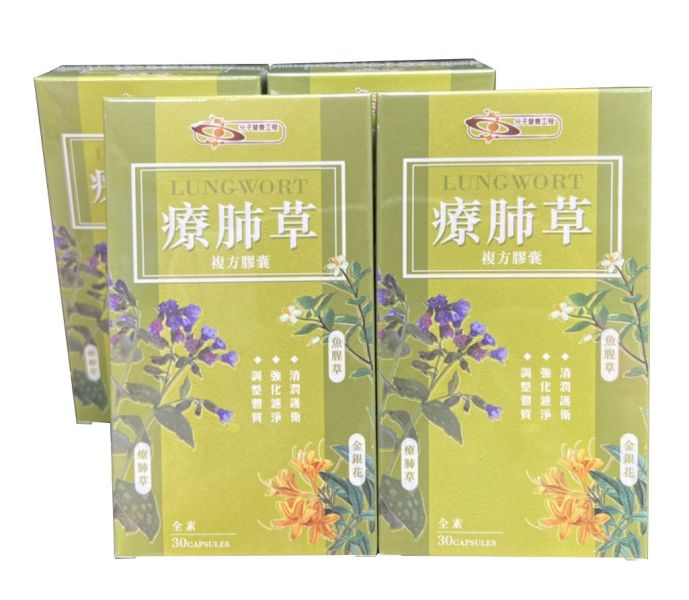 療肺草30入膠囊 療肺草,天然健康補充品,呼吸系統支援,草本保健品,自然療法,呼吸健康,免疫系統強化,純天然植物提取物,呼吸困難的輔助,健康生活方式,肺炎,上呼吸道,新冠肺炎,流感