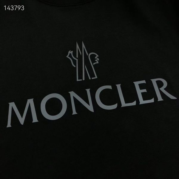 Moncler蒙口2024新款logo硅膠印花短袖T恤 