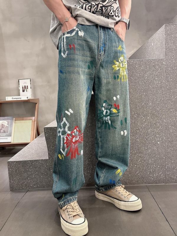 克羅 闊腿牛仔 
