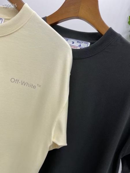 off-white  班馬線款短袖T恤 