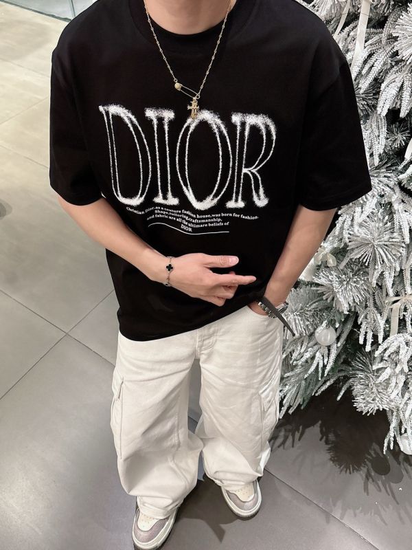 DIOR最新款短袖圓領T恤 