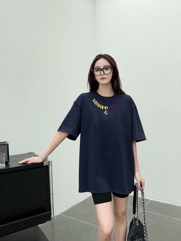 春夏新款 lv字母印花短袖T恤 