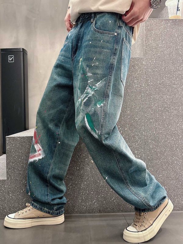 lv｜定制面料牛仔褲 