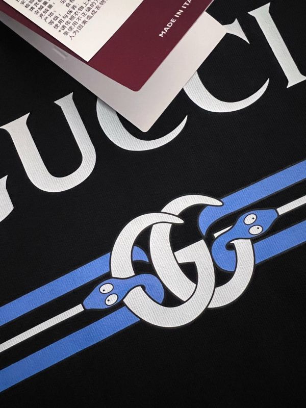 Gucc*春夏新款男女同款短袖T恤 