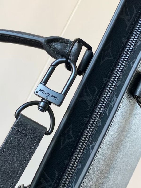 5黑花 Sac Plat Horizontal Zippé 公文包 